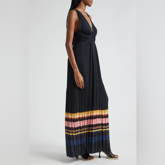 A.L.C.
Everly Stripe Pleat Maxi Dress - Picture 4 of 9